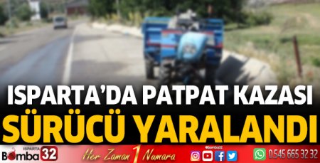 Patpat kazası: Sürücü yaralandı