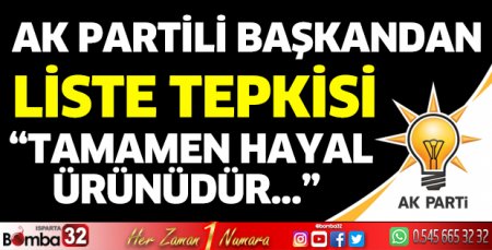 Paylaşılan listelerle ilgili tepki gösterdi