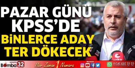 Pazar günü KPSS'de binlerce aday ter dökecek
