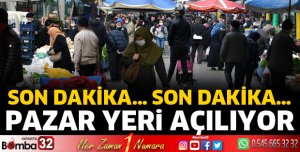 Pazar yeri yeniden açılıyor