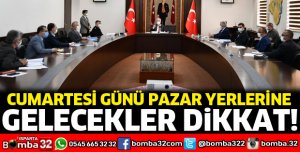 Pazar yerlerinde alınacak tedbirler konuşuldu