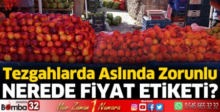 Pazarda fiyat etiketi yazması zorunlu