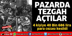 PAZARDA TEZGAH AÇIP KAÇAK TÜTÜN VE TÜTÜN MAMULLERİ SATTILAR