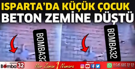 Pencereden beton zemine düştü