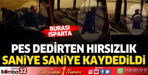 Pes dedirten hırsızlık saniye saniye kaydedildi