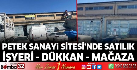 Petek Sanayi Sitesi’nde Satılık Dükkan