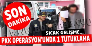 PKK OPERASYONDA FLAŞ GELİŞME! 1 KİŞİ TUTUKLANDI....