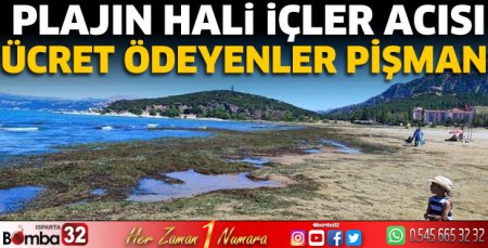Plajın hali içler acısı
