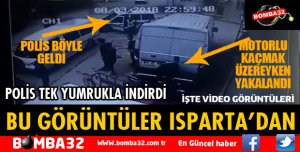 POLİS TEK YUMRUKLA İNDİRDİ