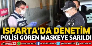 POLİSİ GÖREN MASKEYE SARILDI