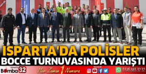 Polisler bocce turnuvasında yarıştı