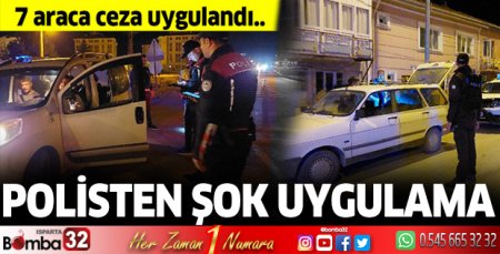 Polisten şok uygulama