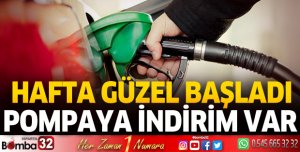 Pompaya indirim var