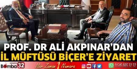 Prof. Dr Ali Akpınar’dan İl Müftüsü Biçer’e ziyaret