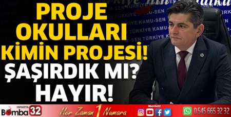 Proje Okulları Kimin Projesi! Şaşırdık Mı? Hayır!