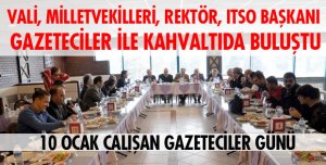 PROTOKOL GAZETECİLER İLE BİR ARAYA GELDİ