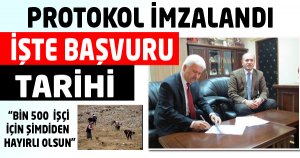 Protokol imzalandı