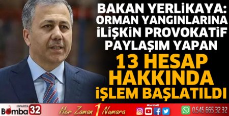 Provokatif paylaşım yapan 13 hesap hakkında işlem 