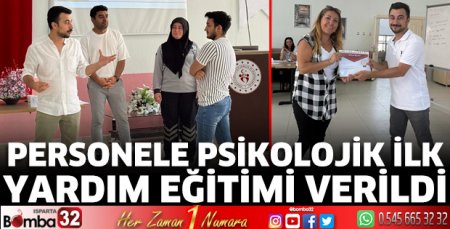 Psikolojik İlk Yardım Eğitimi verildi