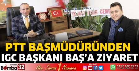 PTT Başmüdüründen Başkan Baş'a ziyaret