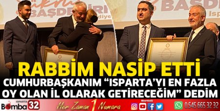 Rabbim nasip etti