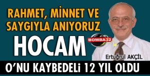 RAHMET, MİNNET VE ÖZLEMLE ANIYORUZ