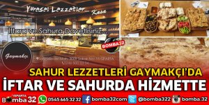 RAMAZAN AYI BOYUNCA İFTAR VE SAHURDA HİZMETİNİZDEYİZ
