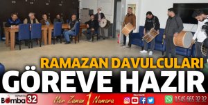Ramazan davulcuları göreve hazır