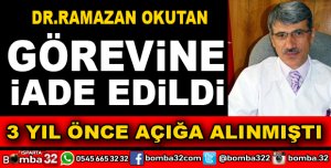 RAMAZAN OKUTAN İDARİ MAHKEME KARARIYLA GÖREVE İADE EDİLDİ
