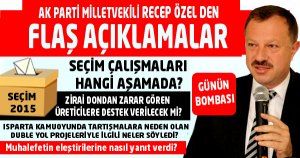 Recep Özel’den flaş açıklamalar