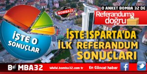 REFERANDUM ANKETİNDEN İLK SONUÇ.. 