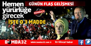 REFERANDUM SONRASI HEMEN YÜRÜRLÜĞE GİRECEK 3 MADDE İŞTE AYRINTILAR 