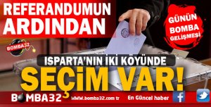 REFERANDUMUN ARDINDAN 2 KÖYDE SEÇİM VAR 