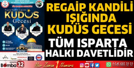 Regaip Kandili ışığında Kudüs gecesi