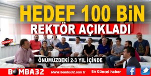 REKTÖR AÇIKLADI SDÜ'DE HEDEF 100 BİN 