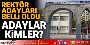 Rektör adayları belli oldu