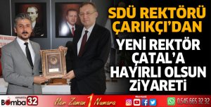 Rektör Çarıkçı'dan yeni Rektör Çatal'a ziyaret