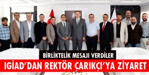REKTÖR ÇARIKÇI'YA ZİYARET