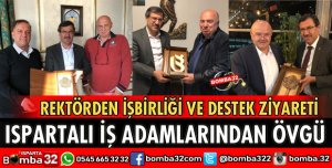 REKTÖR ISPARTALI İŞ ADAMLARIYLA BULUŞTU