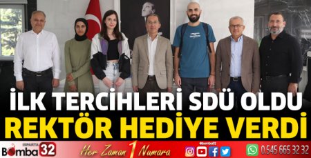 Rektör Saltan ilk tercihleri SDÜ olan öğrenciler ile buluştu