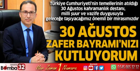 Rektör Saltan’ın “30 Ağustos Zafer Bayramı” Mesajı