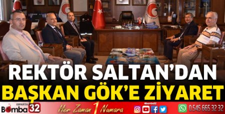 Rektör Saltan'dan Başkan Gök'e ziyaret