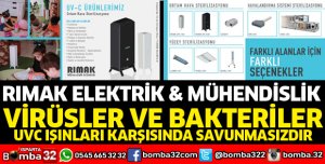 RIMAK ELEKTRİK VE MÜHENDİSLİKTEN ORTAM HAVA STRERİLİZASYONU