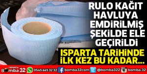 RULO KAĞIT HAVLUYA EMDİRİLMİŞ ŞEKİLDE ELE GEÇİRİLDİ