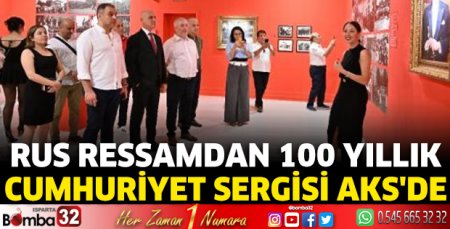 Rus ressamdan '100 yıllık Cumhuriyet' sergisi AKS'de