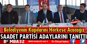 SAADET PARTİSİ ADAYLARINI TANITTI
