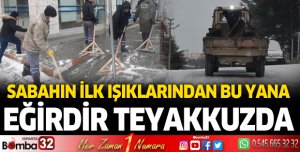 Sabahın ilk ışıklarından bu yana Eğirdir teyakkuzda