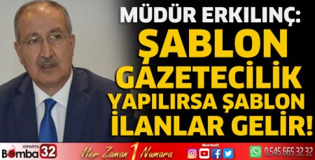 Şablon gazetecilik yapılırsa şablon ilanlar gelir!