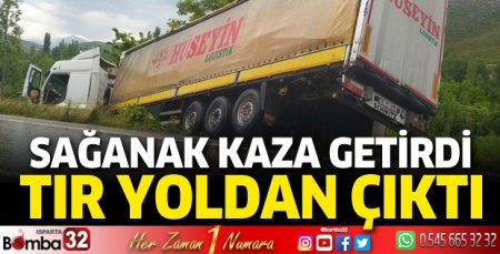 Sağanak kaza getirdi