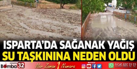 Sağanak yağış su taşkınına neden oldu